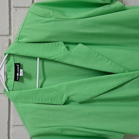 Sag Harbor Green Short Sleeve 1 Button Blazer W/Pockets. Size 16 - Picture 2 of 9